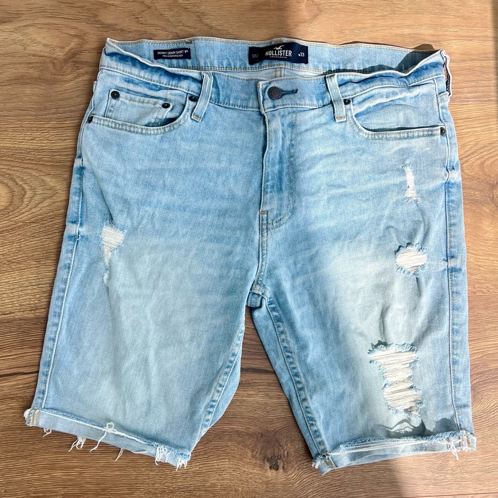 Men’s Hollister | Skinny Denim Short 9” size 33 - Picture 4 of 6